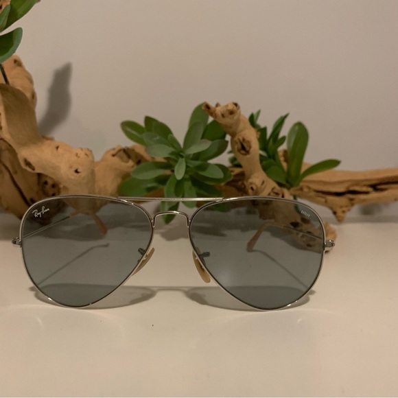 Ray Ban RB3026 Transparent Aviator Small Metal II Sunglasses - Picture 7 of 7